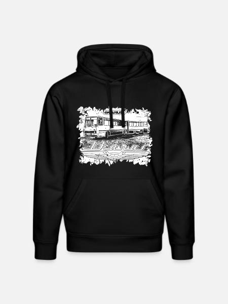 Ikarus Bus articulated bus - Stanley/Stella DRUMMER Unisex Organic Hoodie - black