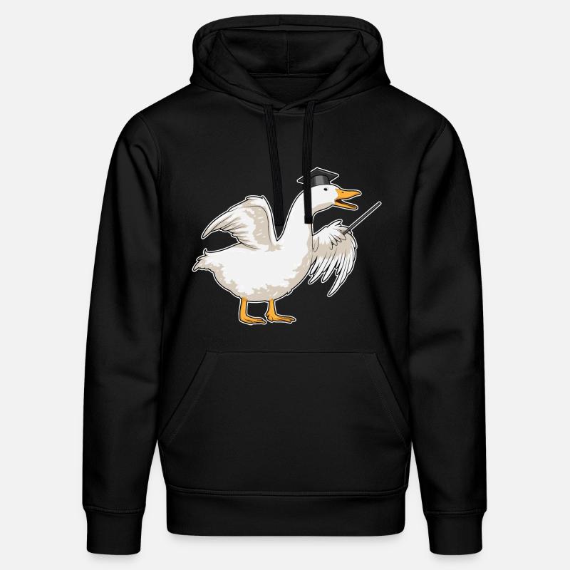 Canard Professeur Cylindre - Sweat à capuche bio DRUMMER Stanley/Stella Unisexe - noir