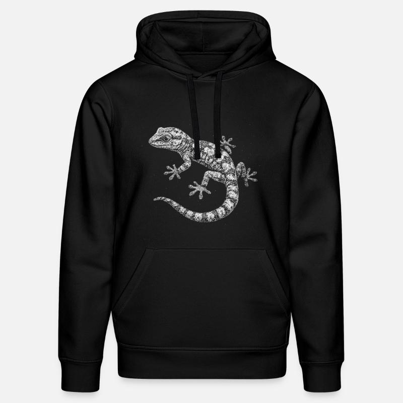 Ein Gecko - Stanley/Stella Unisex Bio-Hoodie DRUMMER - Schwarz