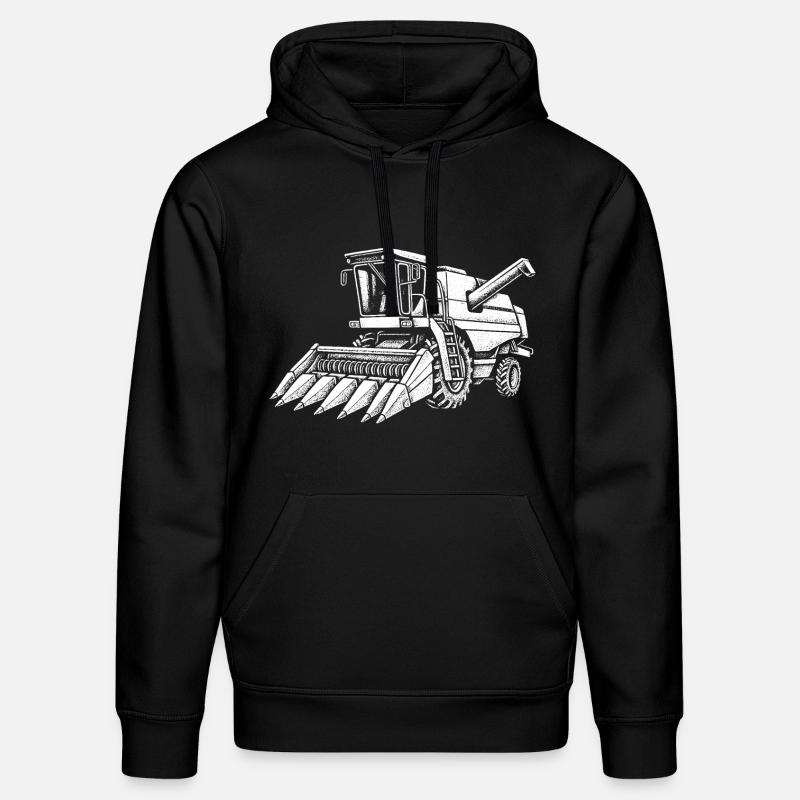 Récolteuse de maïs - Sweat à capuche bio DRUMMER Stanley/Stella Unisexe - noir