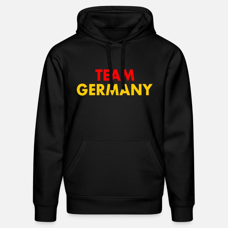 Team germany - Sweat à capuche bio DRUMMER Stanley/Stella Unisexe - noir