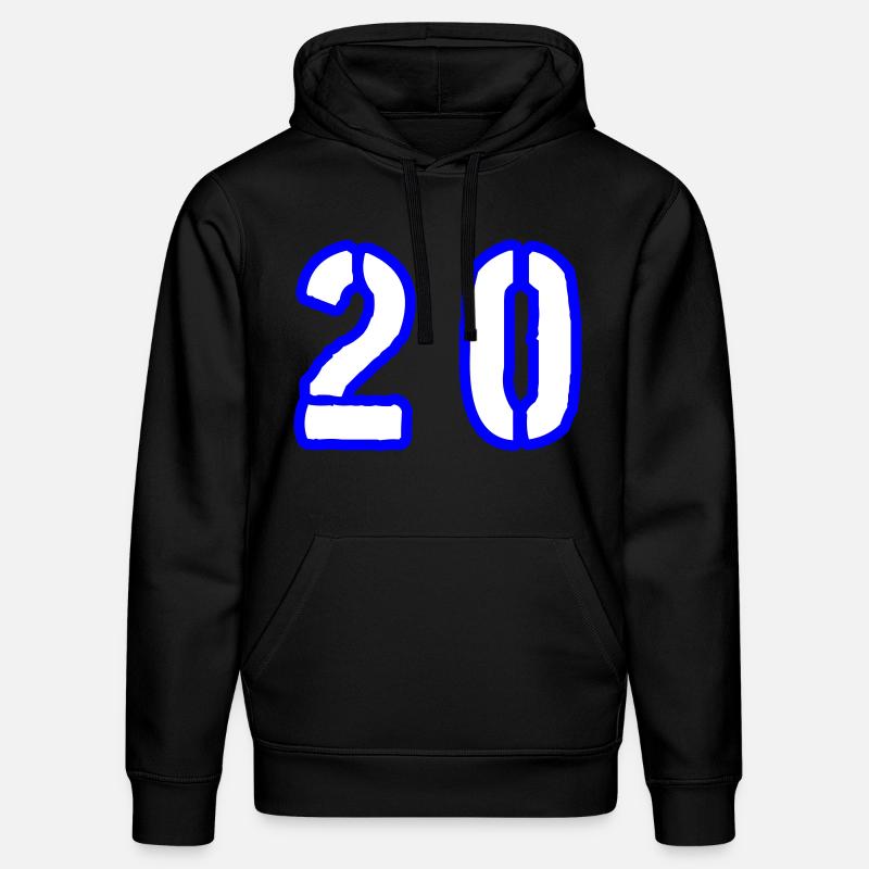 20 Symbole numérique - Sweat à capuche bio DRUMMER Stanley/Stella Unisexe - noir