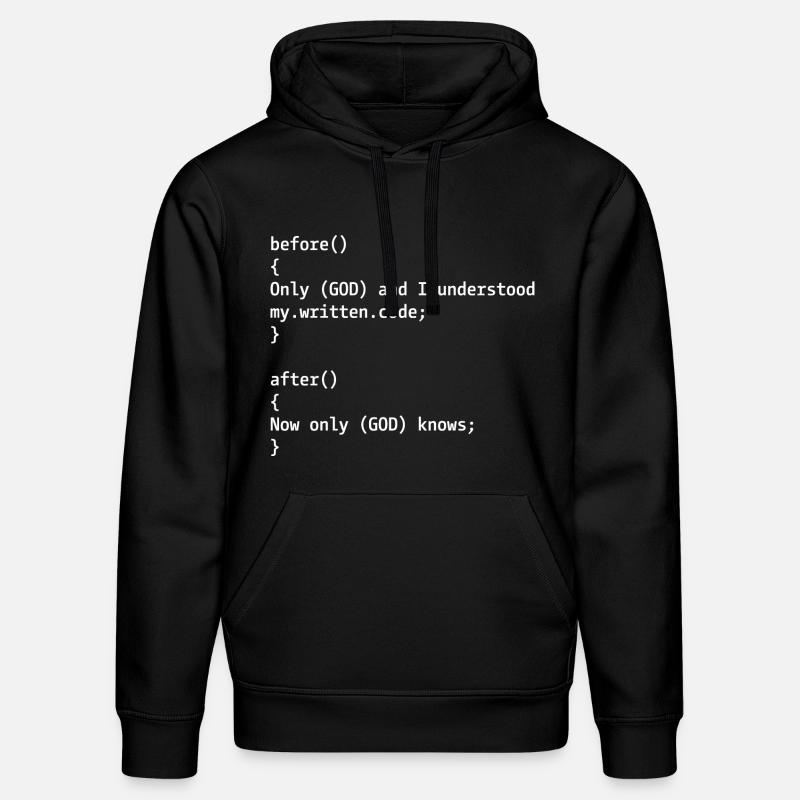 Blague du programmeur - Sweat à capuche bio DRUMMER Stanley/Stella Unisexe - noir