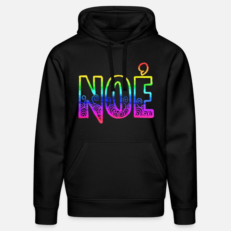 noe rs arc-en-ciel - Sweat à capuche bio DRUMMER Stanley/Stella Unisexe - noir