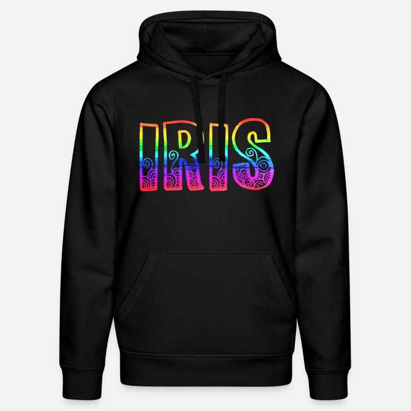 iris rs arc-en-ciel - Sweat à capuche bio DRUMMER Stanley/Stella Unisexe - noir