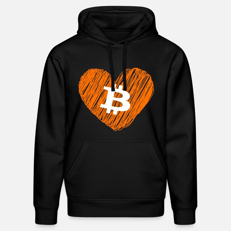 Bitcoin Crypto Cryptocurrency Splash - Sweat à capuche bio DRUMMER Stanley/Stella Unisexe - noir