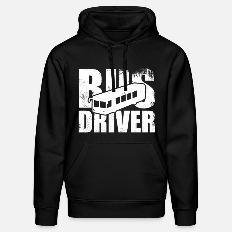 Chauffeur de bus - Sweat à capuche bio DRUMMER Stanley/Stella Unisexe - noir