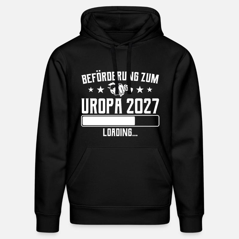 Werdender Uropa 2027 Beförderung Loading - Stanley/Stella Unisex Bio-Hoodie DRUMMER  - Schwarz