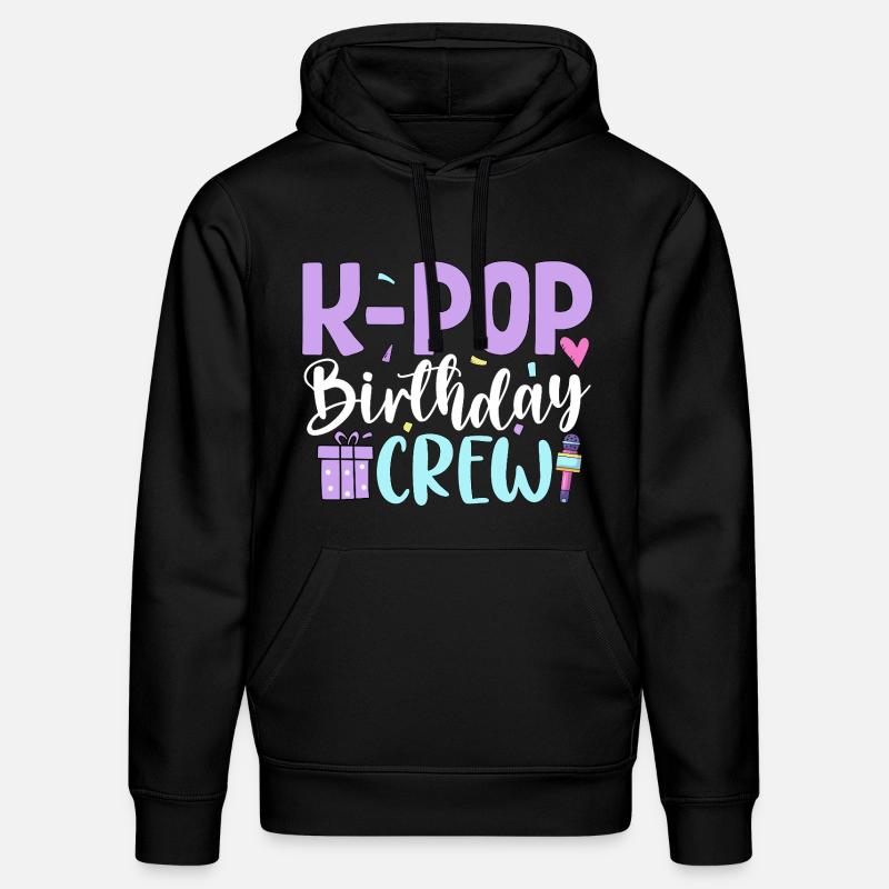 Équipe d’anniversaire K Pop - Sweat à capuche bio DRUMMER Stanley/Stella Unisexe - noir