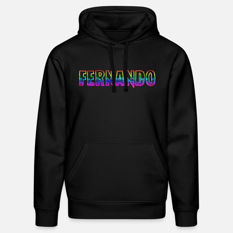 Fernando RS Arc-en-ciel - Sweat à capuche bio DRUMMER Stanley/Stella Unisexe - noir