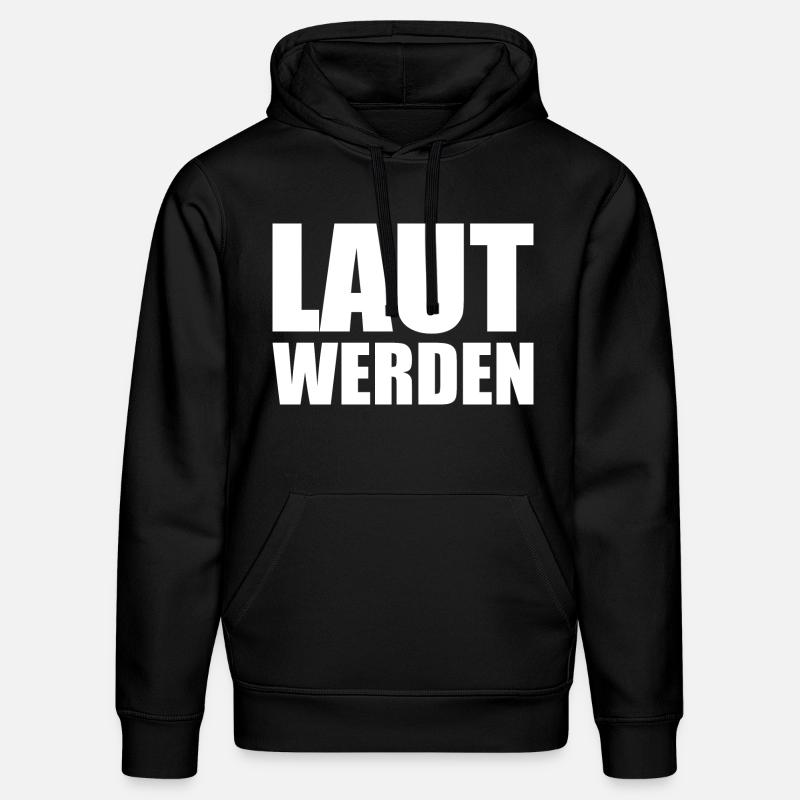 Laut werden - Stanley/Stella Unisex Bio-Hoodie DRUMMER - Schwarz