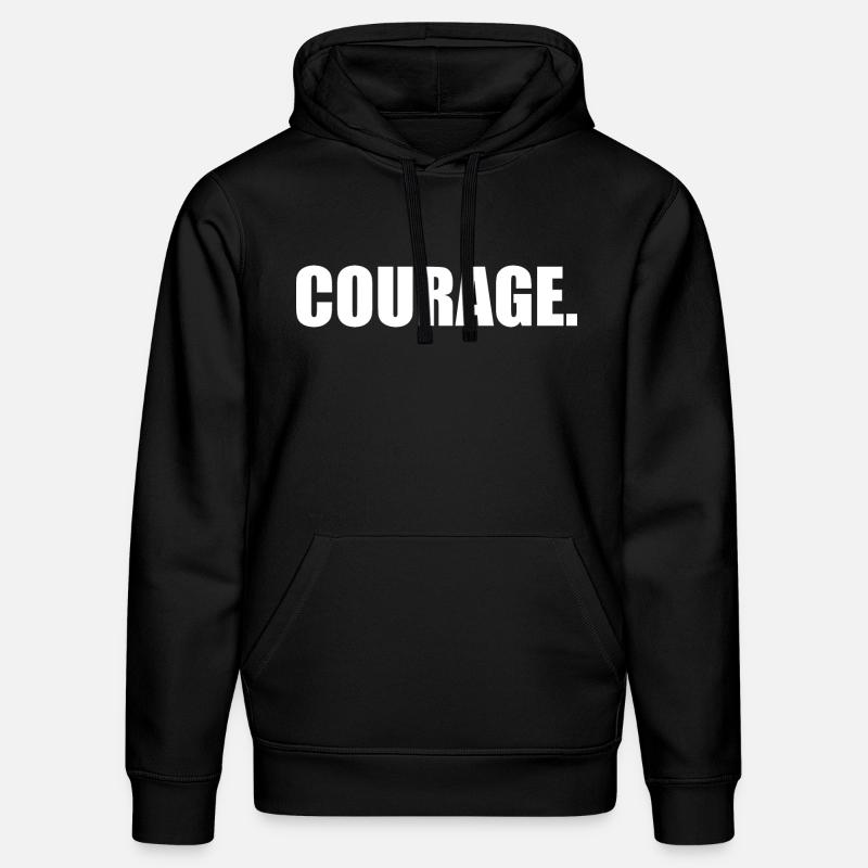 Courage - Sweat à capuche bio DRUMMER Stanley/Stella Unisexe - noir
