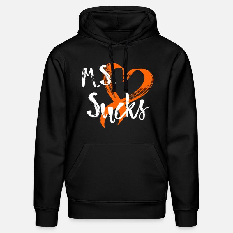 Multiple Sclerosis Awareness - Stanley/Stella DRUMMER Unisex Organic Hoodie - black