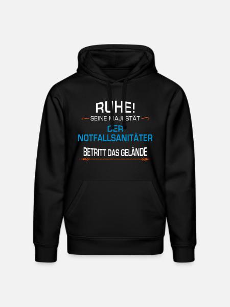 Notfallsanitäter Beruf - Stanley/Stella Unisex Bio-Hoodie DRUMMER  - Schwarz