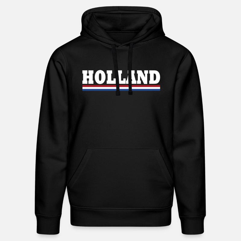 Drapeau de la Hollande - Sweat à capuche bio DRUMMER Stanley/Stella Unisexe - noir