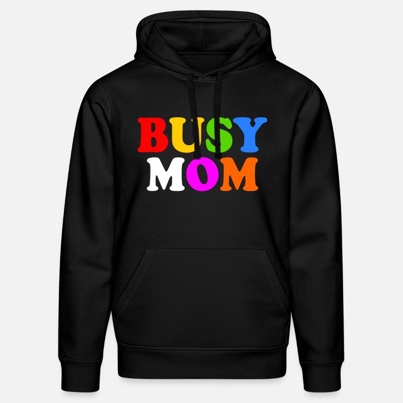 Busy mom - Sweat à capuche bio DRUMMER Stanley/Stella Unisexe - noir