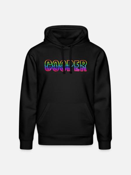 cooper rs arc-en-ciel - Sweat à capuche bio DRUMMER Stanley/Stella Unisexe - noir