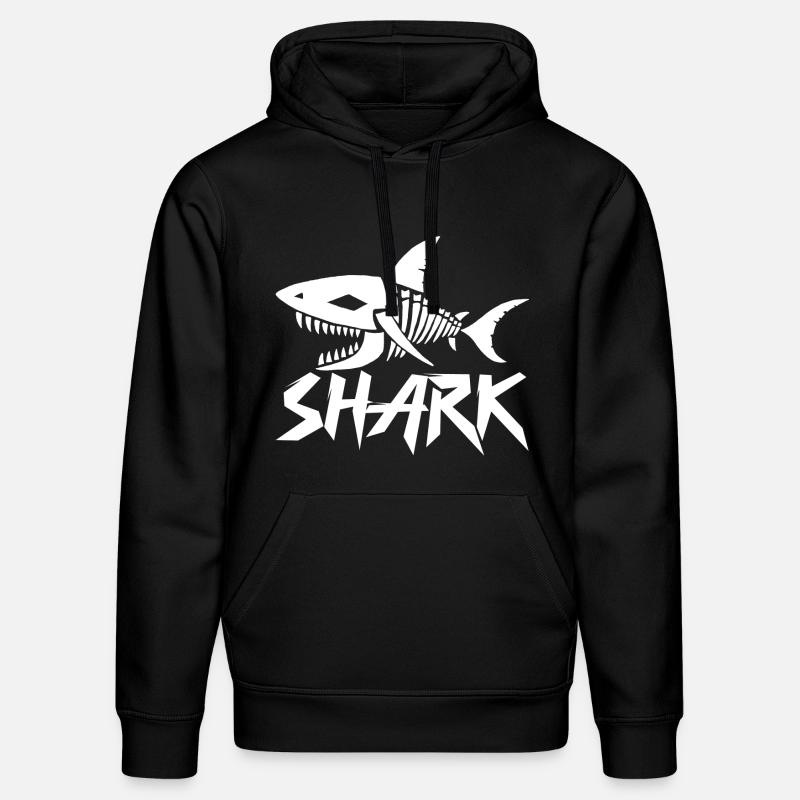 Squelette de requin - Sweat à capuche bio DRUMMER Stanley/Stella Unisexe - noir
