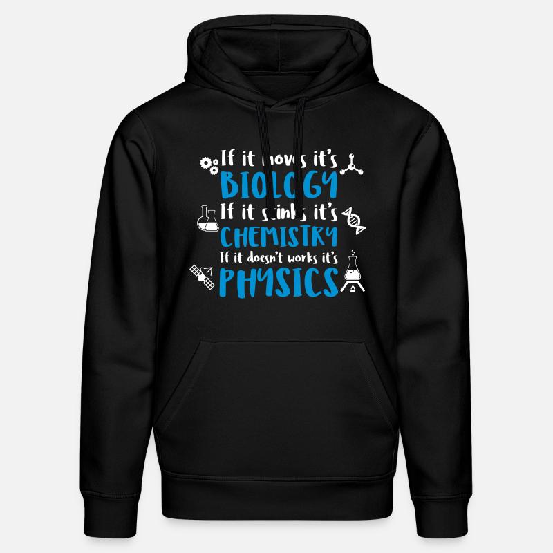 bio chemie physic - Sweat à capuche bio DRUMMER Stanley/Stella Unisexe - noir