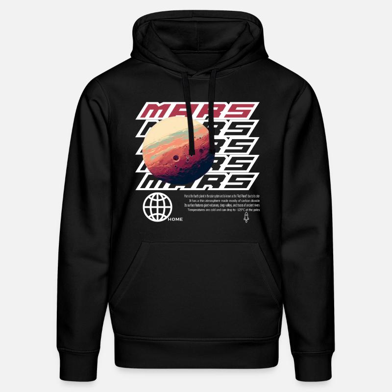 Mars - Sweat à capuche bio DRUMMER Stanley/Stella Unisexe - noir