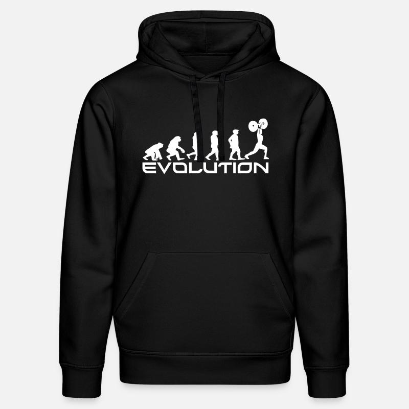 EVOLUTION WEIGHTS - Power lifting - Stanley/Stella DRUMMER Unisex Organic Hoodie - black