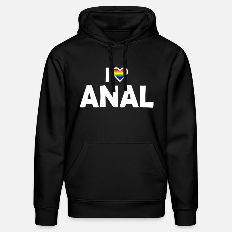 I love anal - Sweat à capuche bio DRUMMER Stanley/Stella Unisexe - noir