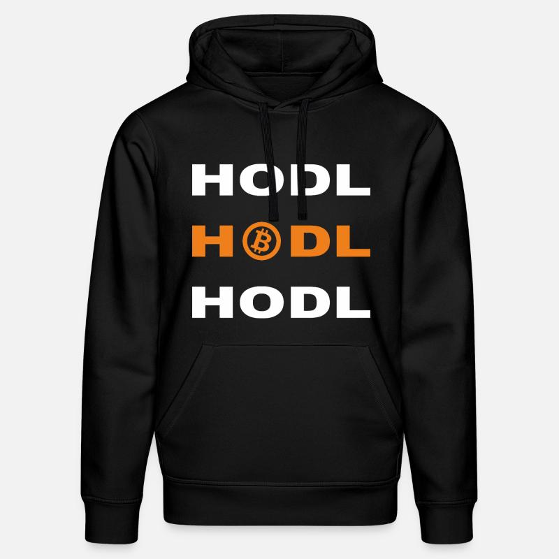 Bitcoin - Hodl Hodl Hodl - Sweat à capuche bio DRUMMER Stanley/Stella Unisexe - noir