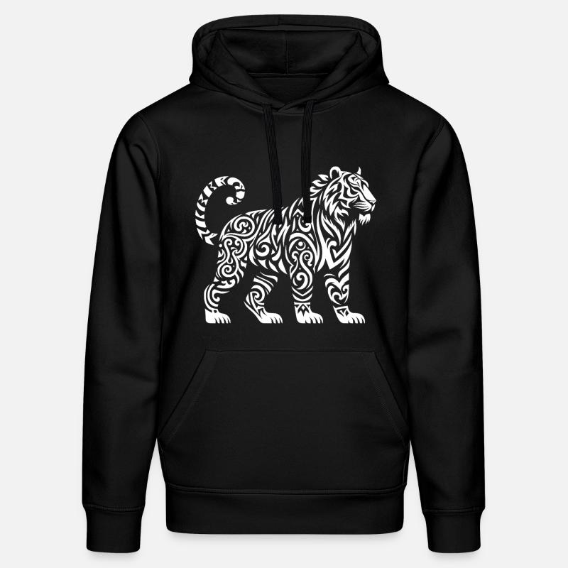 Tigre de Sumatra tribal - Sweat à capuche bio DRUMMER Stanley/Stella Unisexe - noir