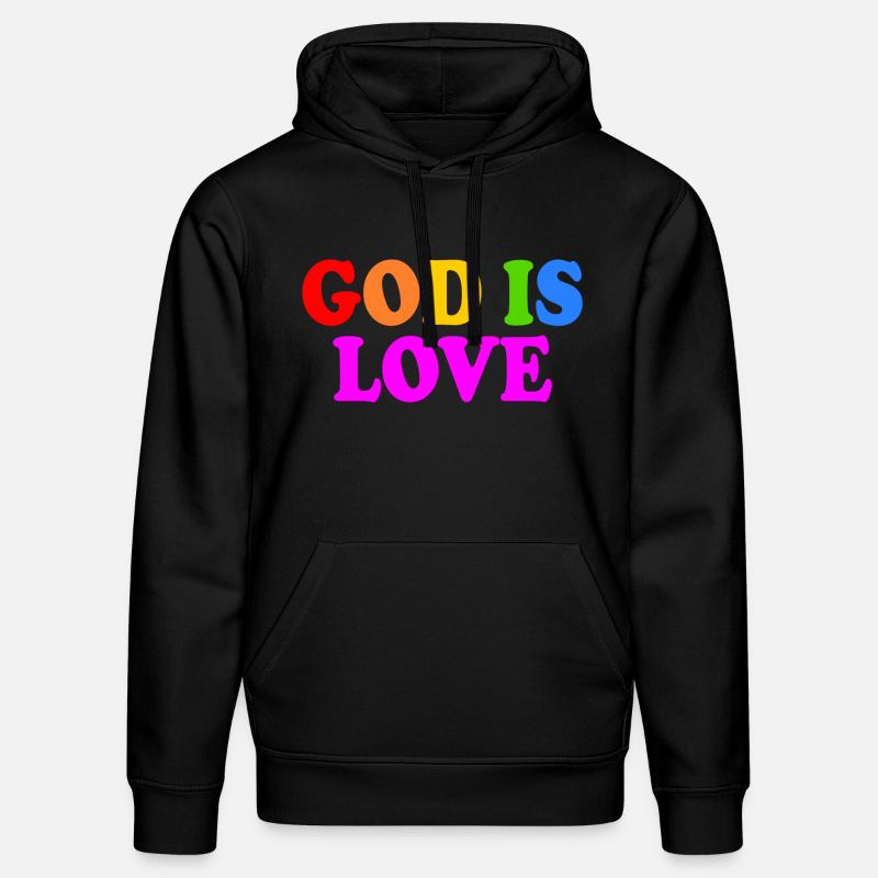 God is love - Sweat à capuche bio DRUMMER Stanley/Stella Unisexe - noir