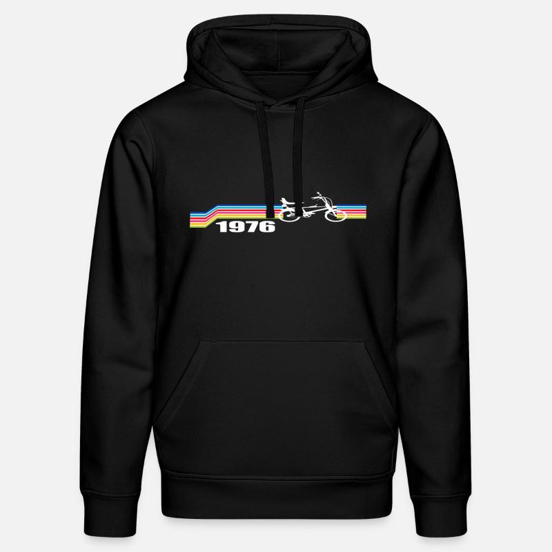 Bonanzarad Design rétro - Sweat à capuche bio DRUMMER Stanley/Stella Unisexe - noir
