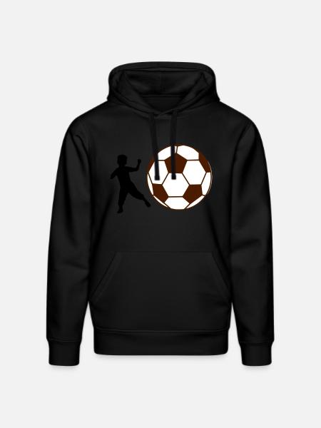 Kind Fußball - Stanley/Stella Unisex Bio-Hoodie DRUMMER  - Schwarz
