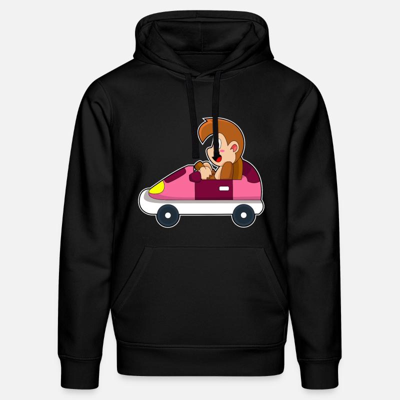 Affe Auto - Stanley/Stella Unisex Bio-Hoodie DRUMMER  - Schwarz