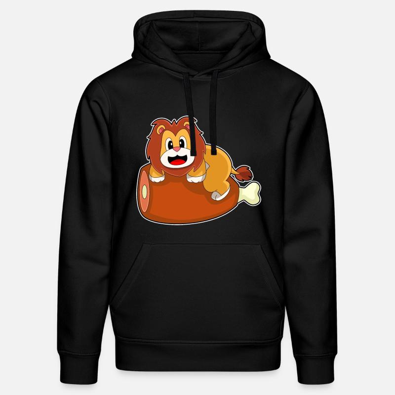 Löwe Fleisch - Stanley/Stella Unisex Bio-Hoodie DRUMMER  - Schwarz