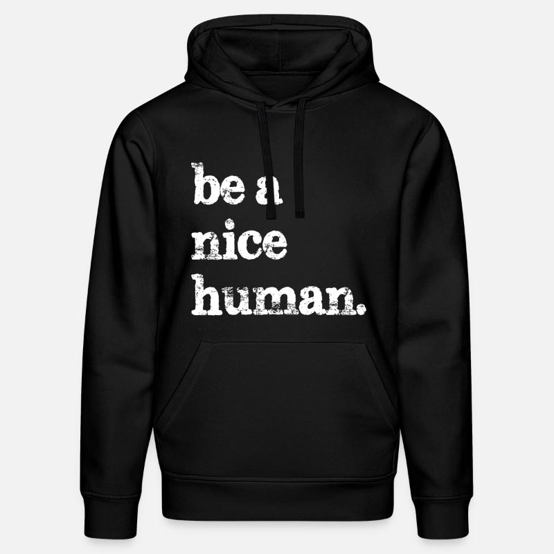 Sei ein netter Mensch lustig - Stanley/Stella Unisex Bio-Hoodie DRUMMER - Schwarz
