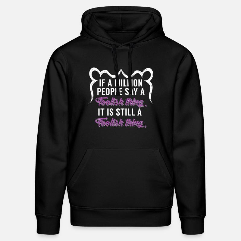Dummes Ding Coole Sprüche - Stanley/Stella Unisex Bio-Hoodie DRUMMER  - Schwarz