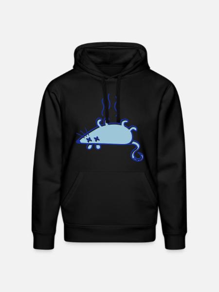 A dead mouse - Stanley/Stella DRUMMER Unisex Organic Hoodie - black