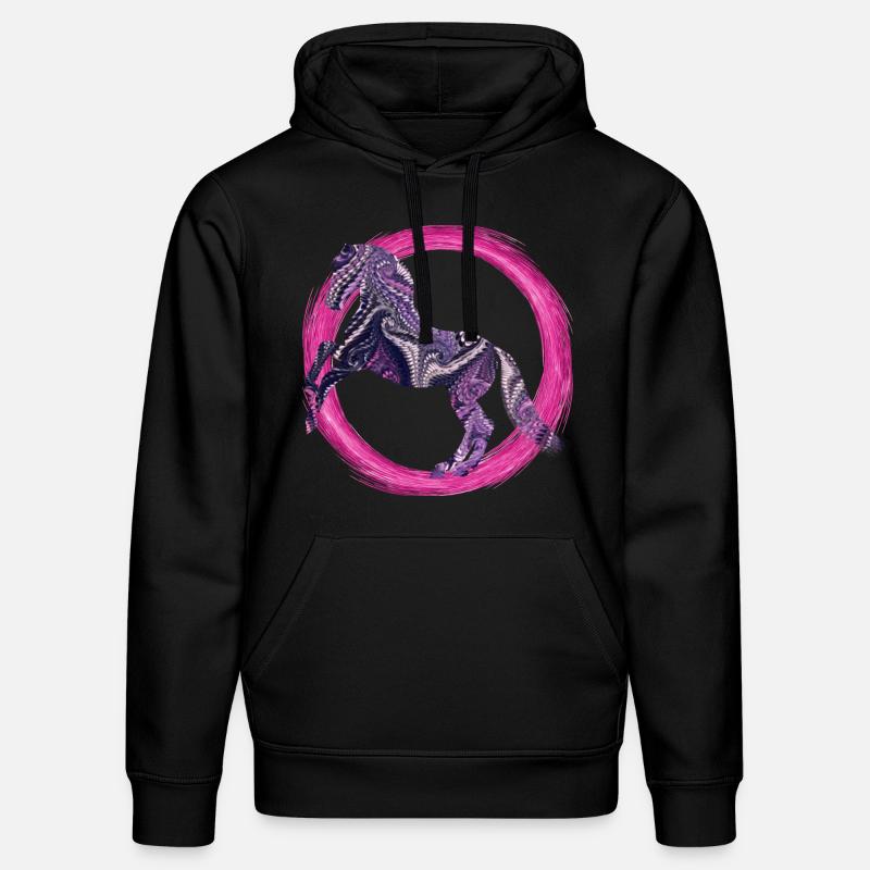 cheval e 75 - Sweat à capuche bio DRUMMER Stanley/Stella Unisexe - noir