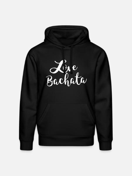 L'amour Bachata blanc -Bachata Danse shirt - Sweat à capuche bio DRUMMER Stanley/Stella Unisexe - noir
