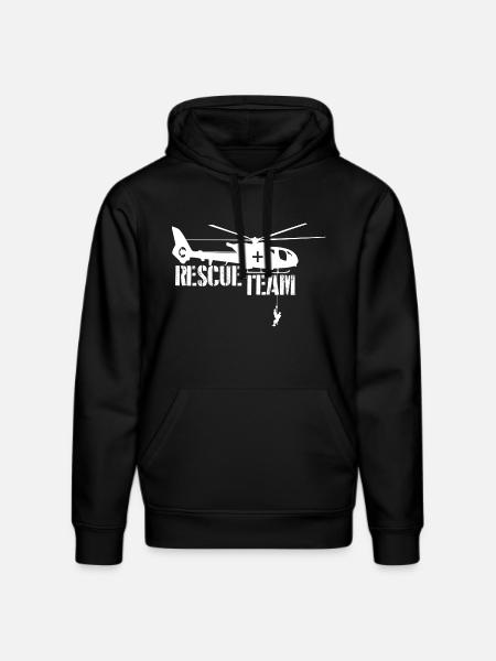 Rescue Shirt Rescue Team - Stanley/Stella DRUMMER Unisex Organic Hoodie - black