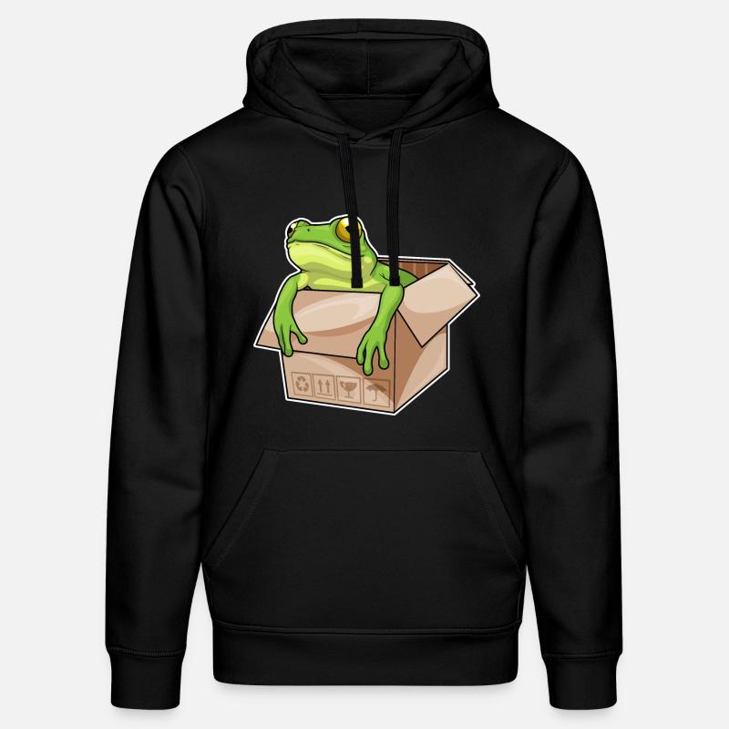 Frosch Karton - Stanley/Stella Unisex Bio-Hoodie DRUMMER  - Schwarz
