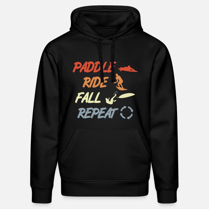 Paddle Surf Répétition - Sweat à capuche bio DRUMMER Stanley/Stella Unisexe - noir