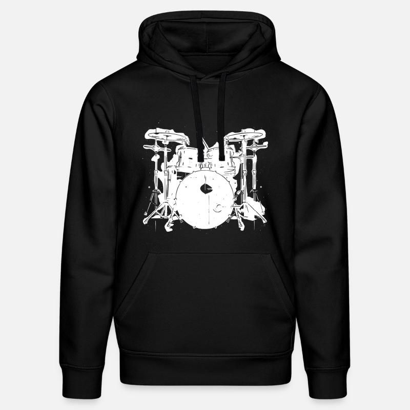 Percussion - Sweat à capuche bio DRUMMER Stanley/Stella Unisexe - noir