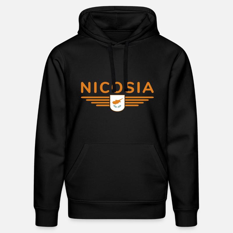 Nicosia Design – Capitale de Chypre - Sweat à capuche bio DRUMMER Stanley/Stella Unisexe - noir