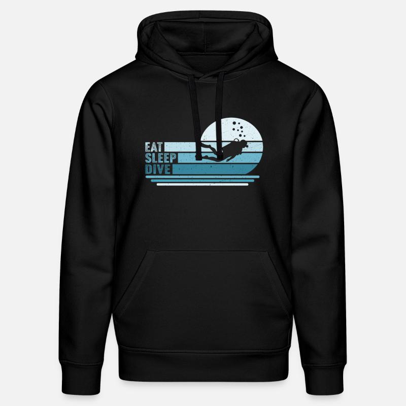 Manger Dormir plongée - Sweat à capuche bio DRUMMER Stanley/Stella Unisexe - noir