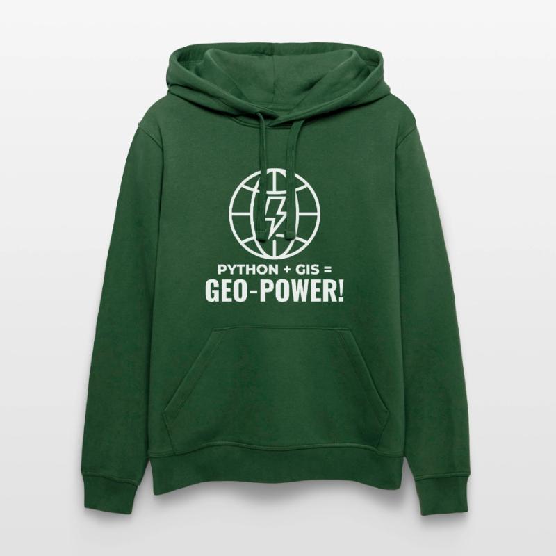 Python GIS Geo-Power Programmierung Geospatial Stanley/Stella Unisex Bio-Hoodie DRUMMER 