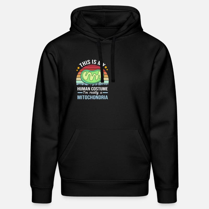 Molecule Structural Formula - Stanley/Stella DRUMMER Unisex Organic Hoodie - black