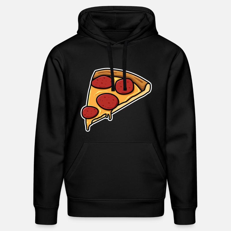 Tranche de pizza - Sweat à capuche bio DRUMMER Stanley/Stella Unisexe - noir