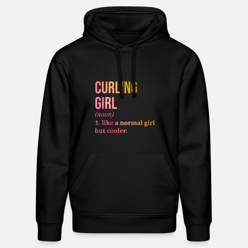 curling - Sweat à capuche bio DRUMMER Stanley/Stella Unisexe - noir