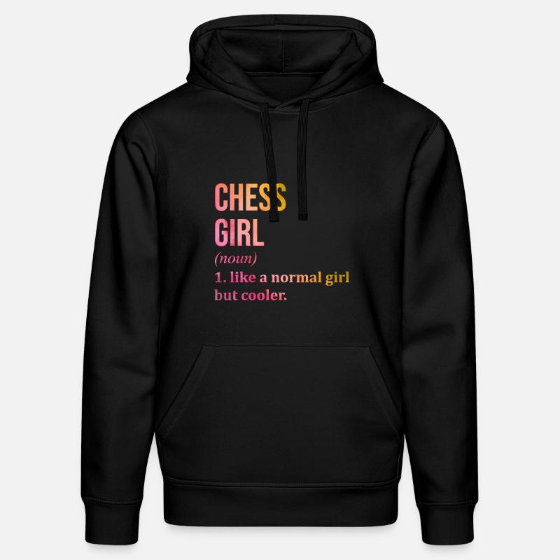 échecs - Sweat à capuche bio DRUMMER Stanley/Stella Unisexe - noir