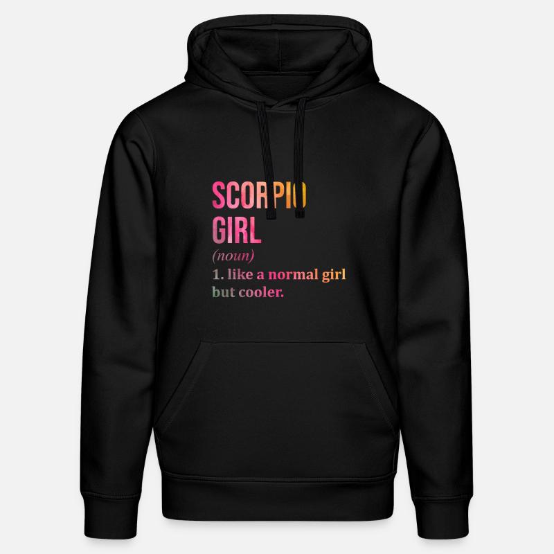 Scorpion - Sweat à capuche bio DRUMMER Stanley/Stella Unisexe - noir